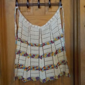 Vintage Crocheted Apron Handcrafted